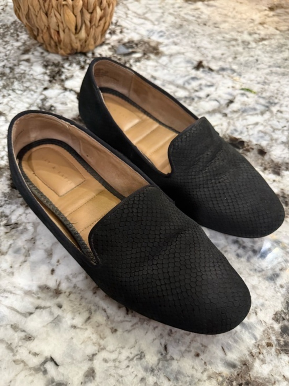 Lucky Brand Peyton Black Slip-On Loafers  woman’s size 10